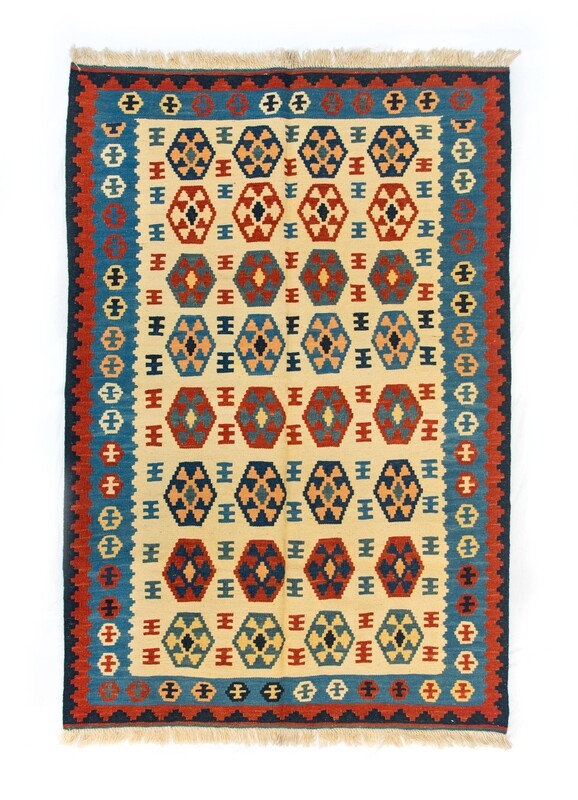 Tappeto Kilim lana su lana