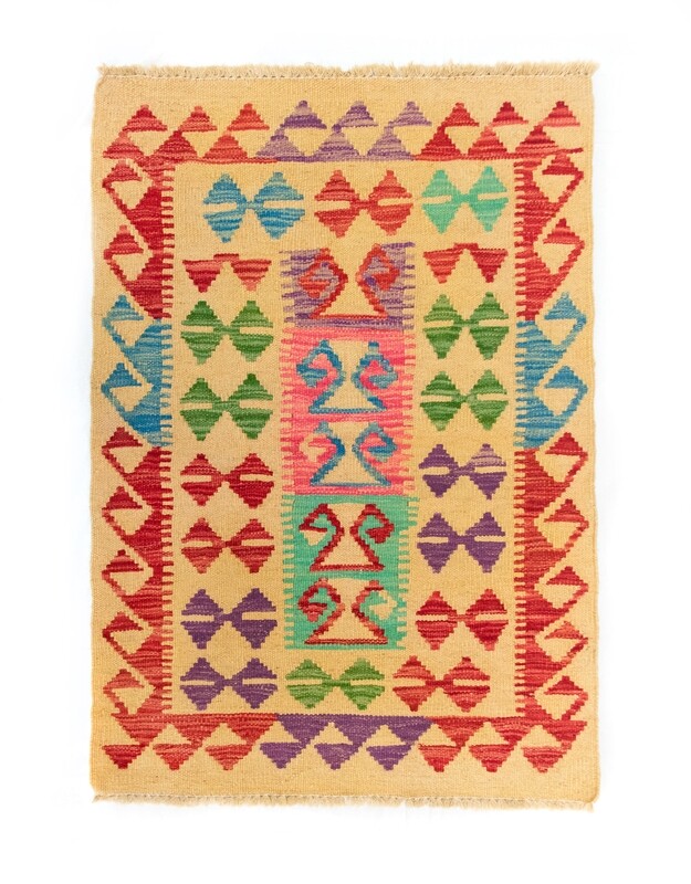 Tappeto Kilim lana su lana