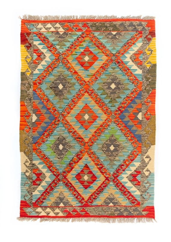 Tappeto Kilim lana su lana