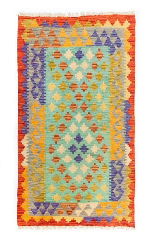 Tappeto Kilim lana su lana