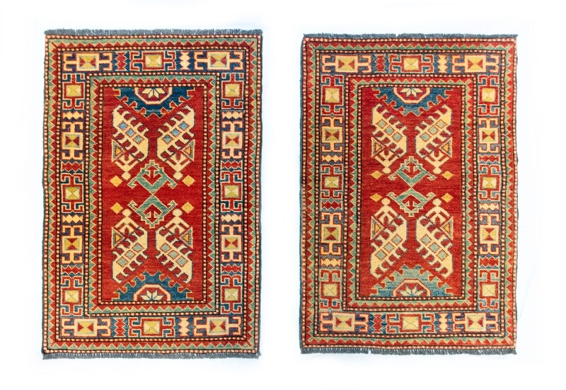 Tappeto Scendiletto Kazak Gazni coppia