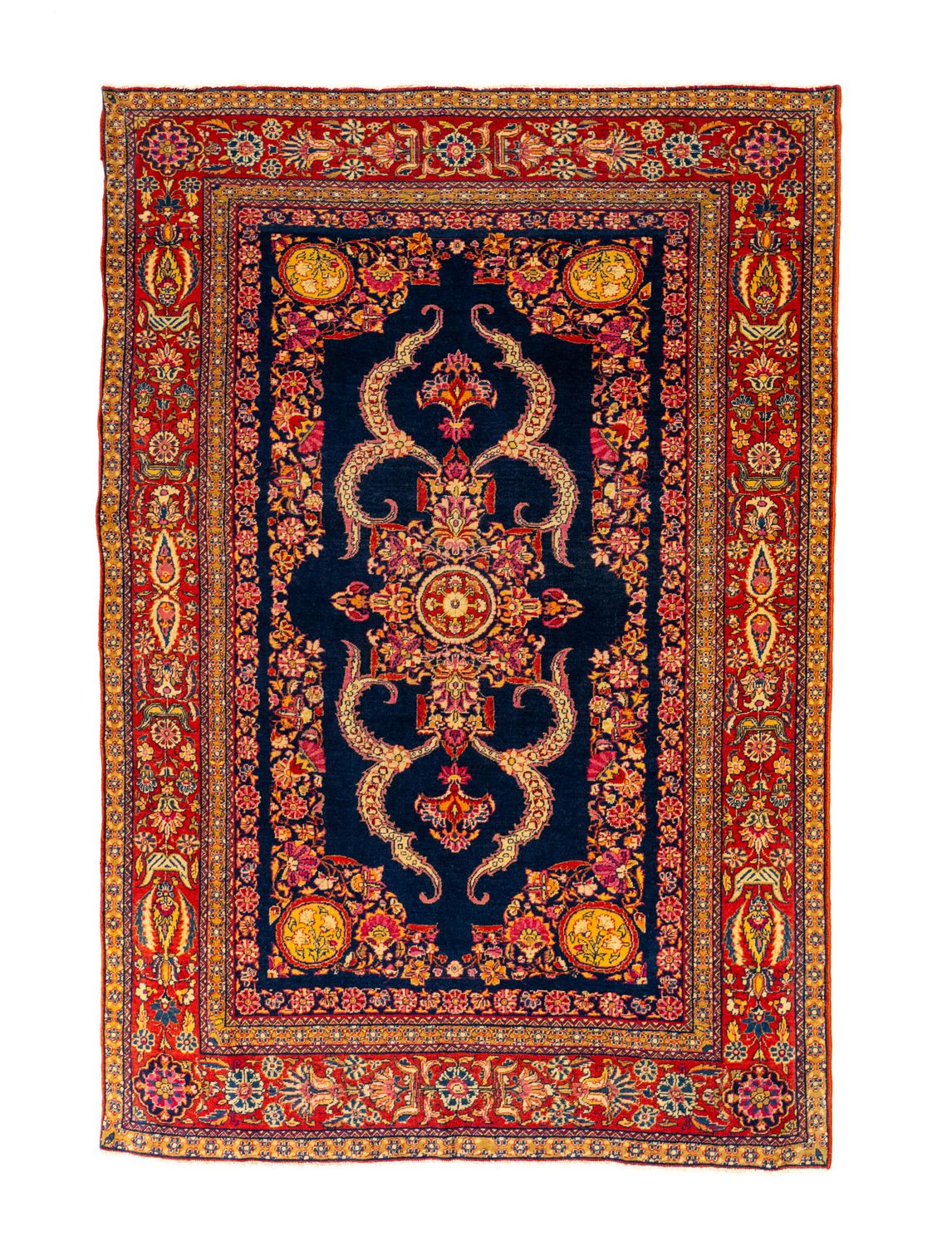 Tappeto Kashan Dabir Antico