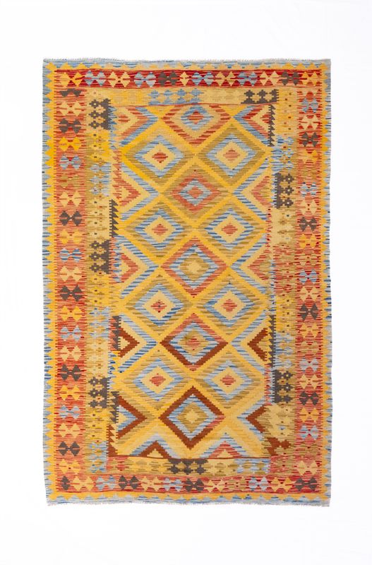 Tappeto Kilim Lana su Lana