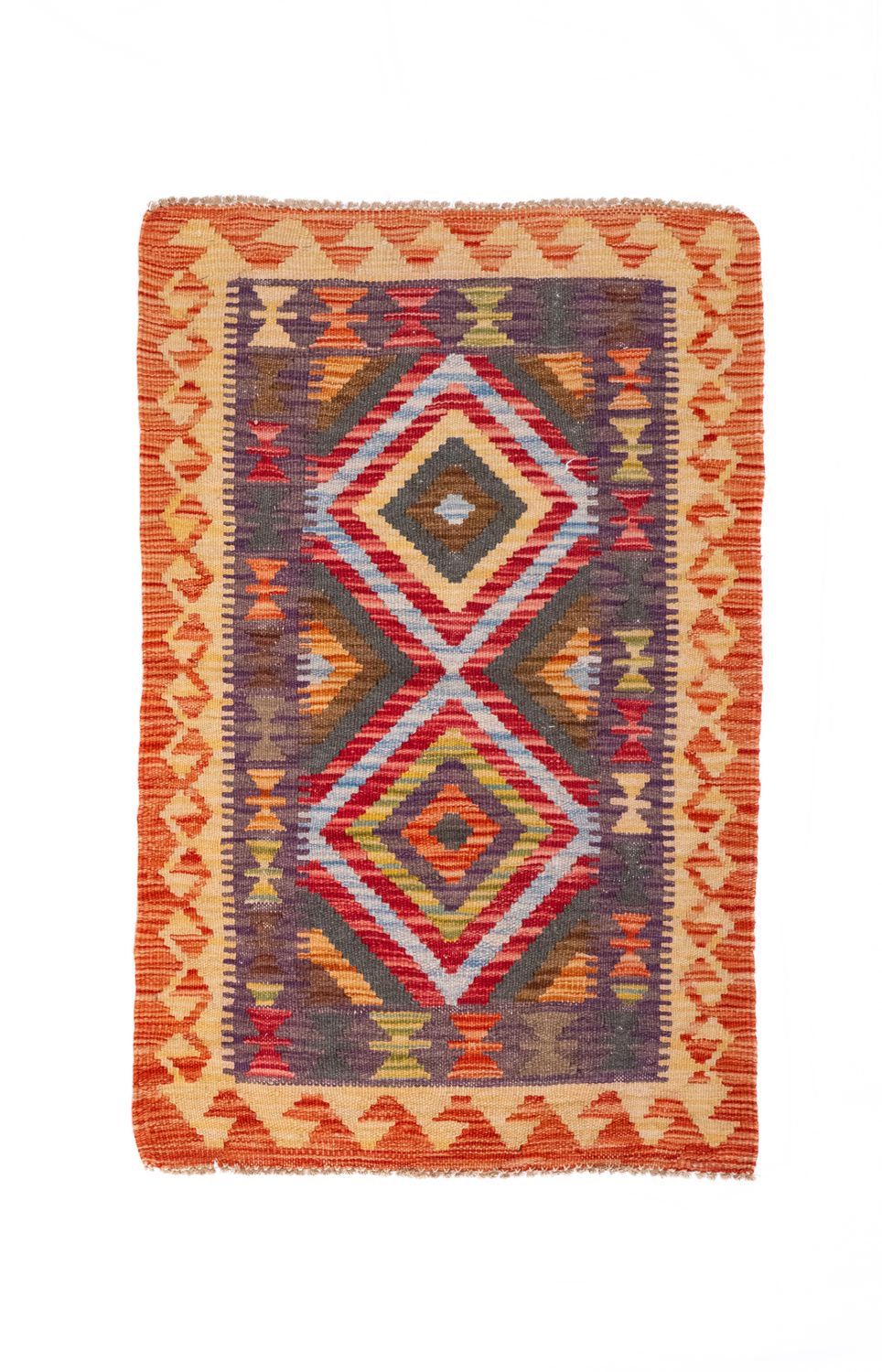 Tappeto Kilim Lana su Lana