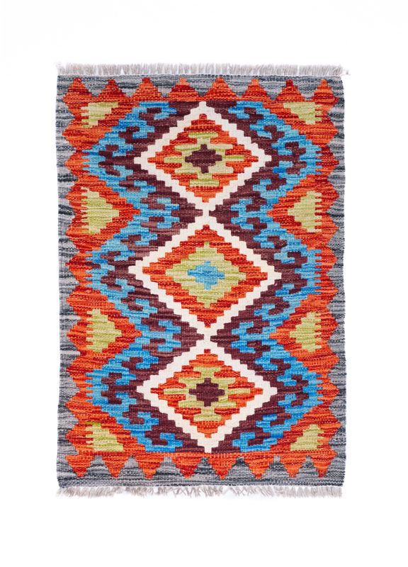 Tappeto Kilim lana su Lana