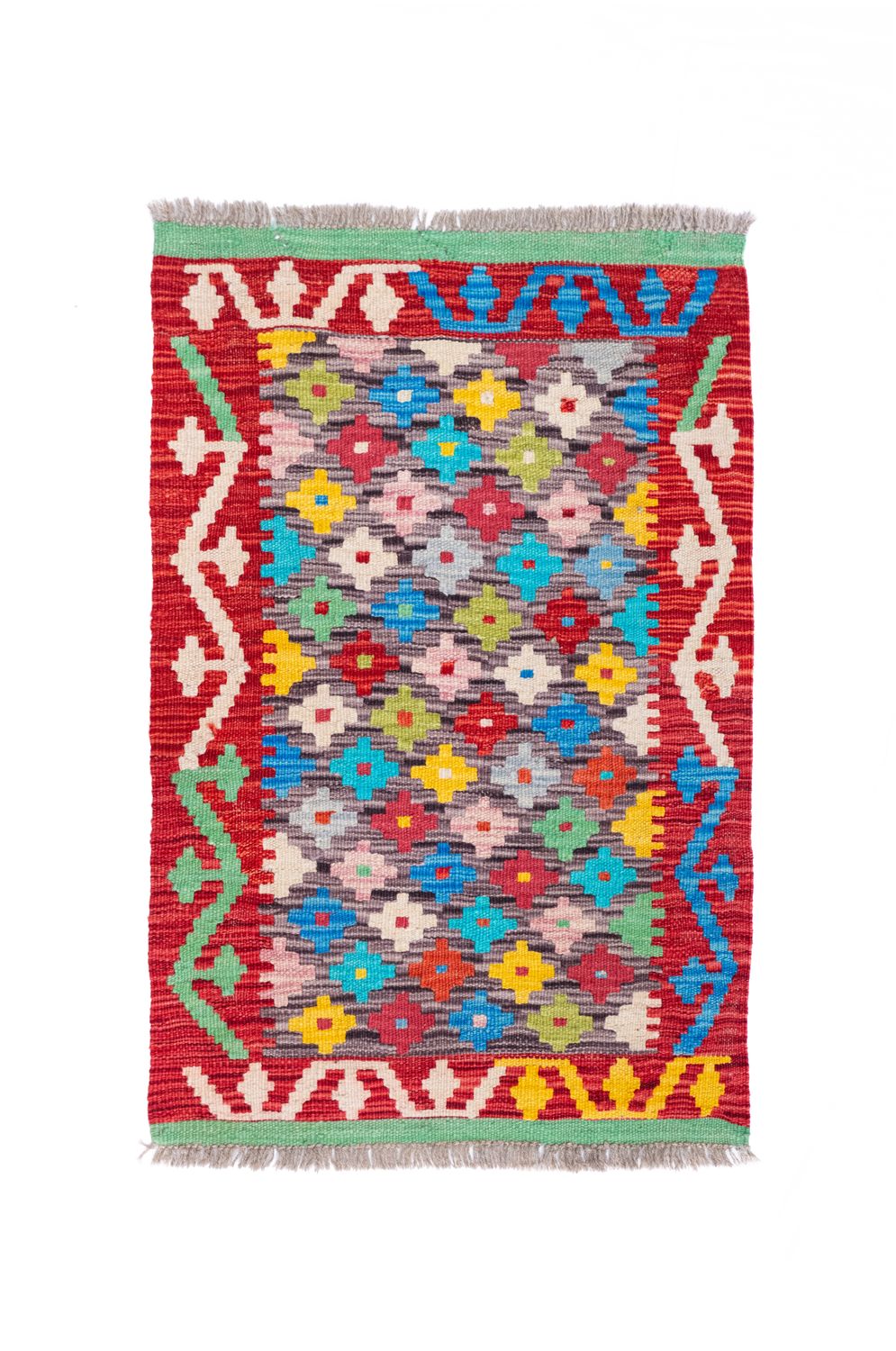 Tappeto Kilim Lana su lana