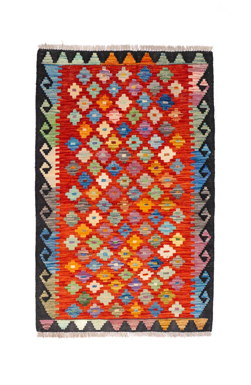 Tappeto Kilim Lana su Lana