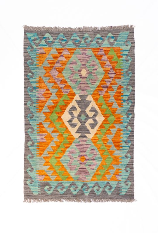 Tappeto Kilim Lana su Lana