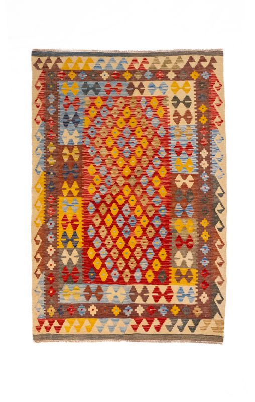 Tappeto Kilim Lana su Lana