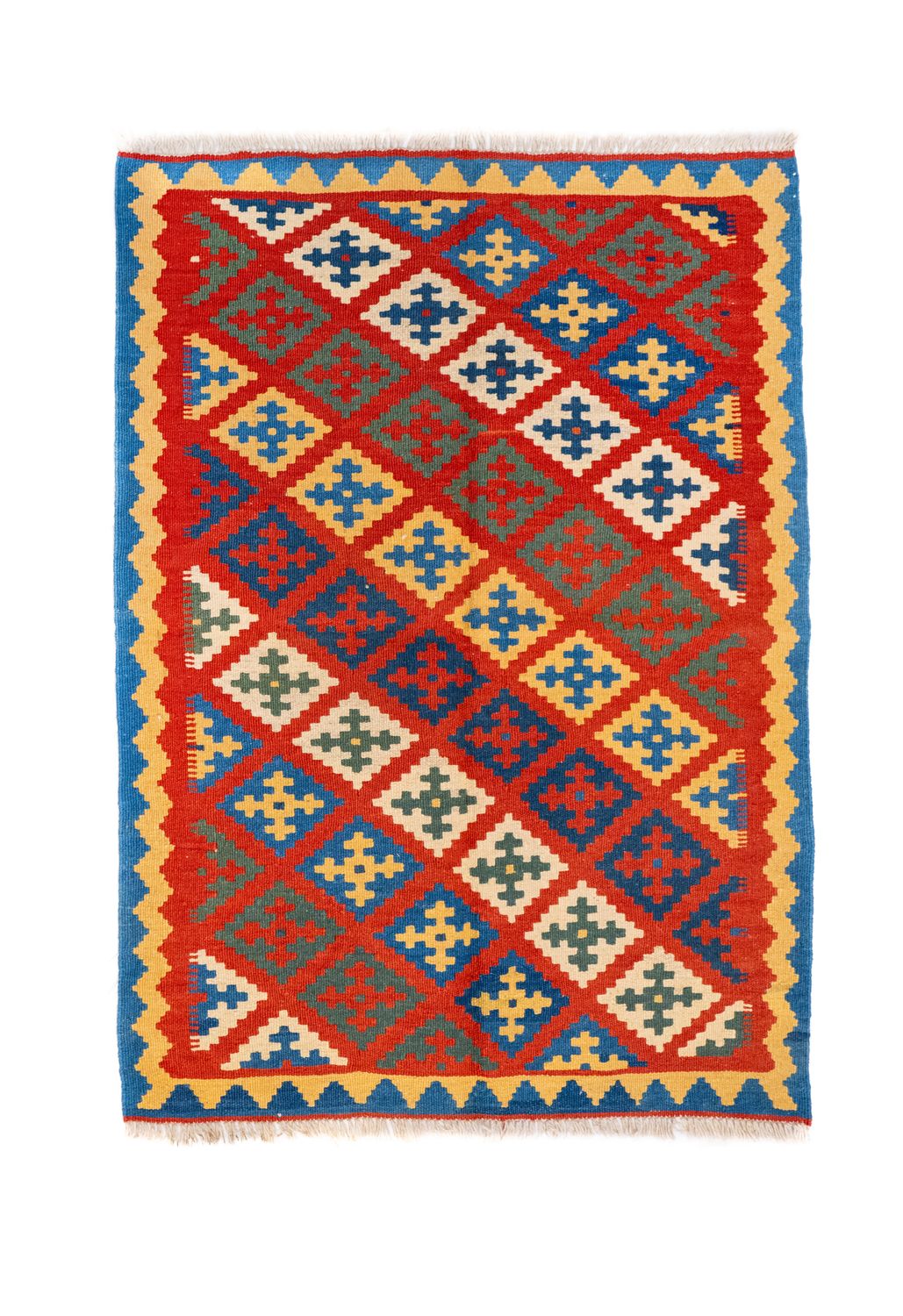 Tappeto Kilim Lana su Lana