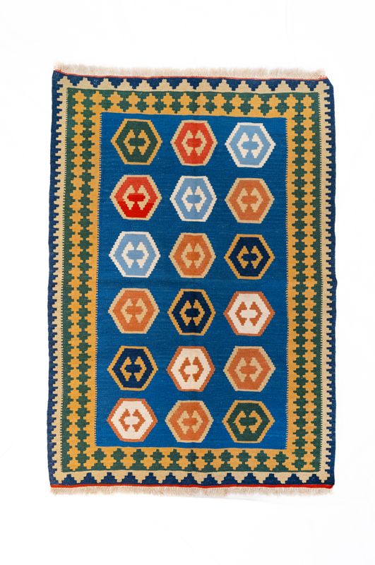 Tappeto Kilim Lana su Lana
