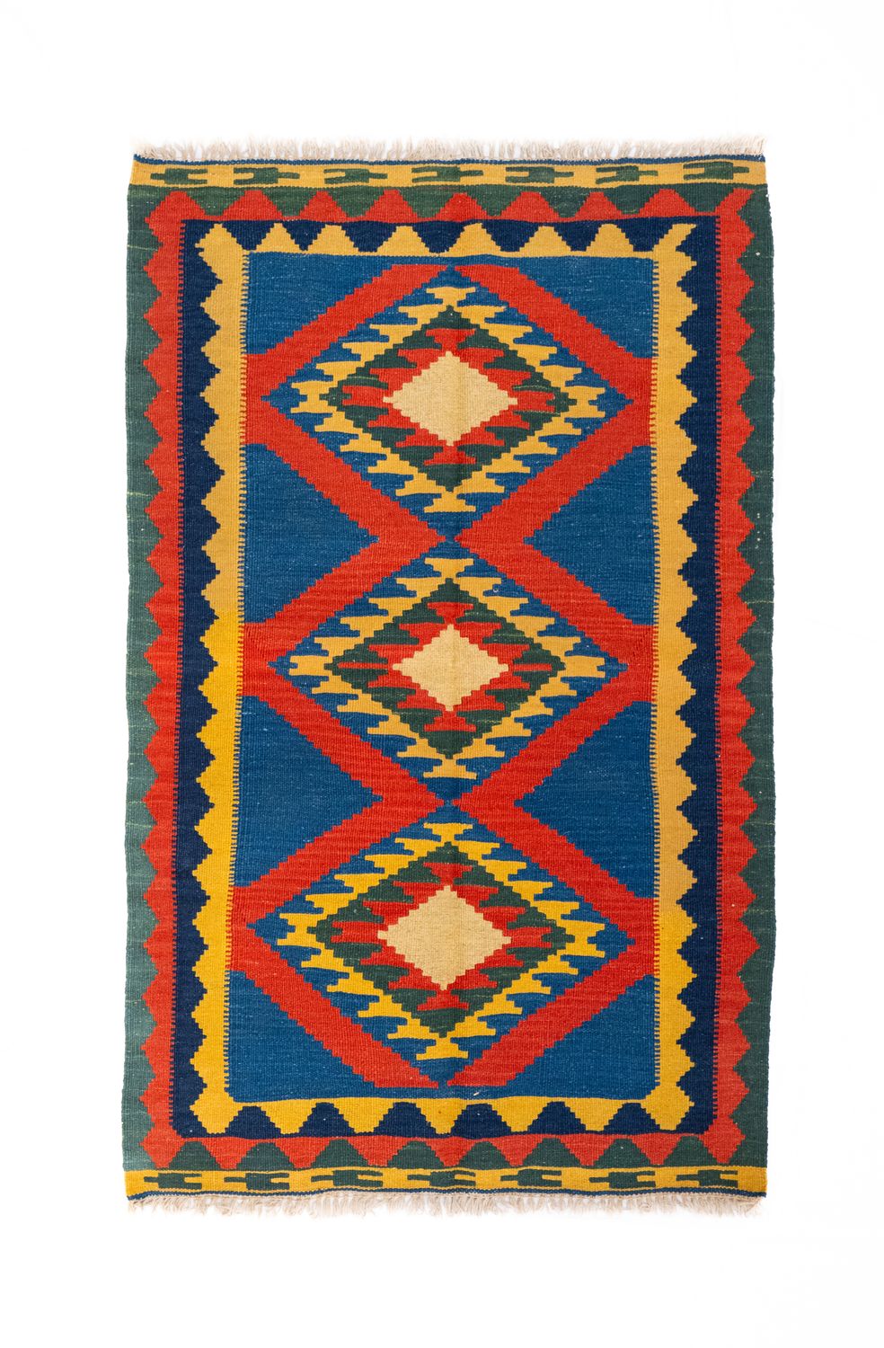 Tappeto Kilim Lana su Lana