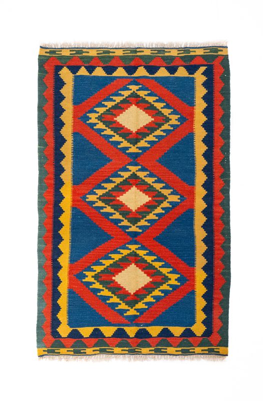 Tappeto Kilim Lana su Lana