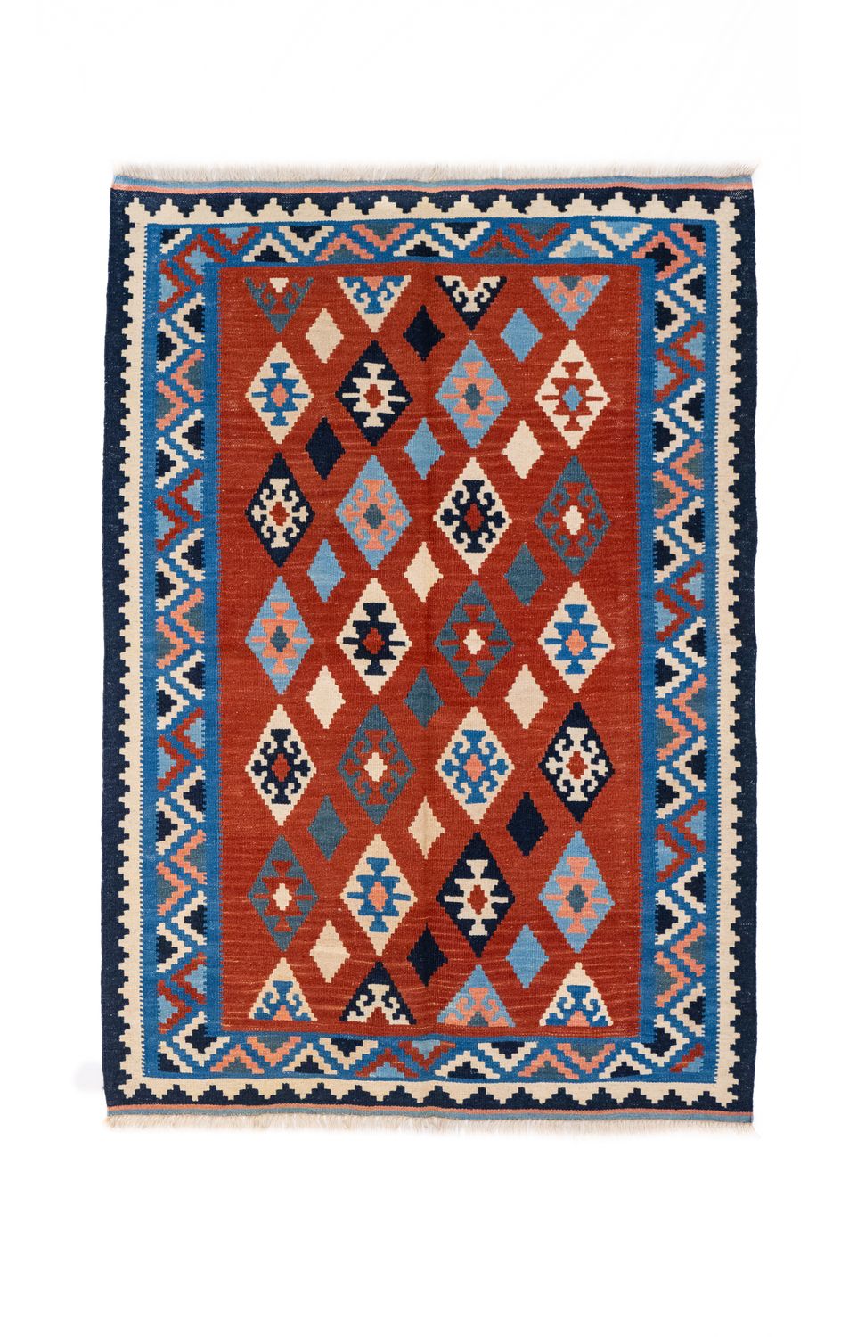 Tappeto Kilim Lana su Lana