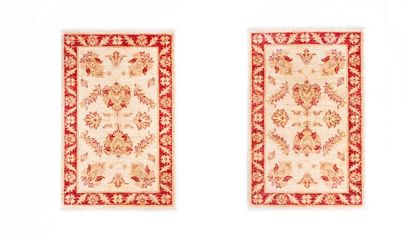 Tappeto Scendiletto Sultanabad Chobi Fine Coppia