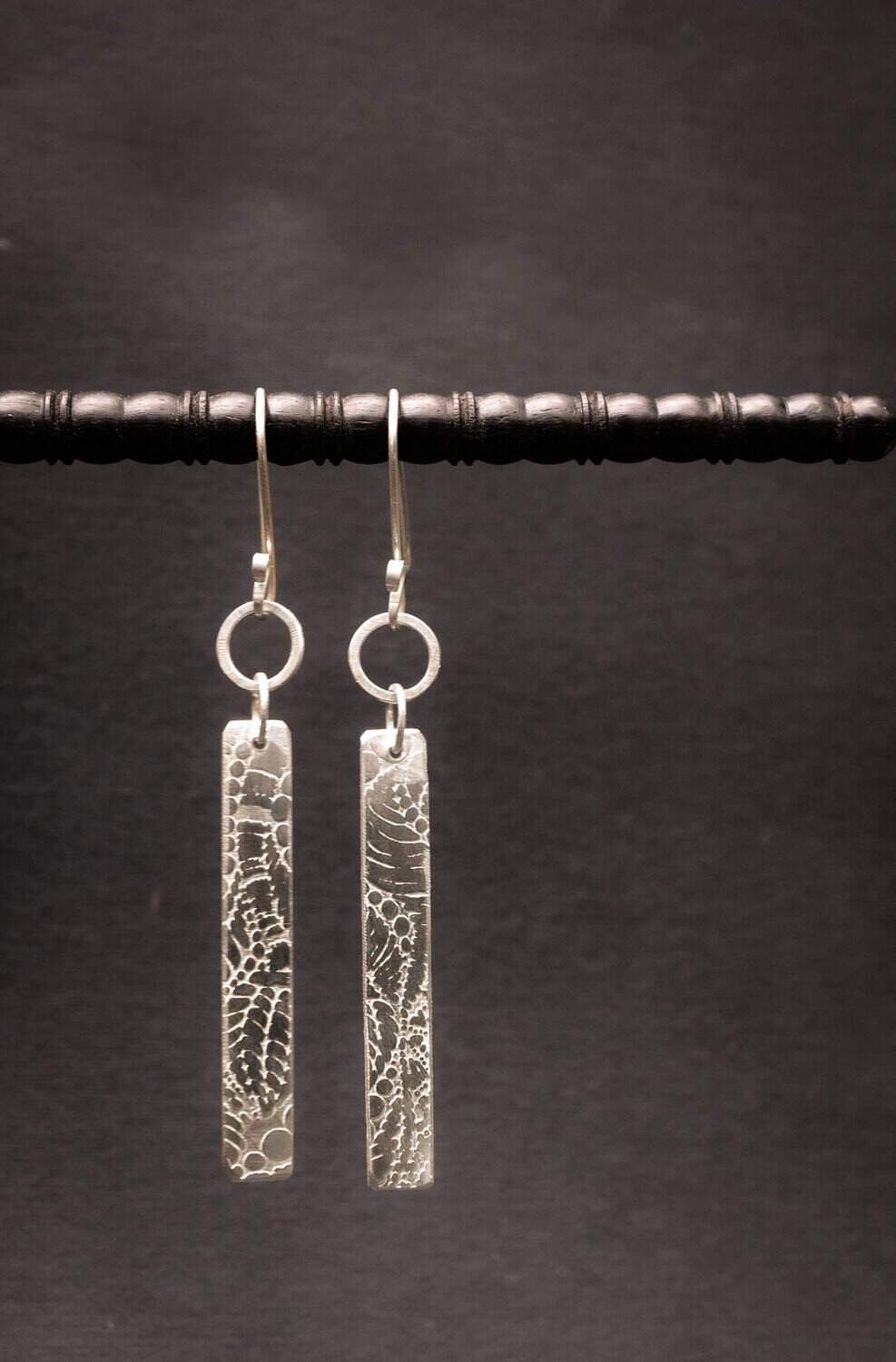 Sterling Silver Bar Earrings | Rectangle Earrings