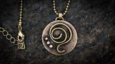 Gratitude Necklace, Yoga Pendant