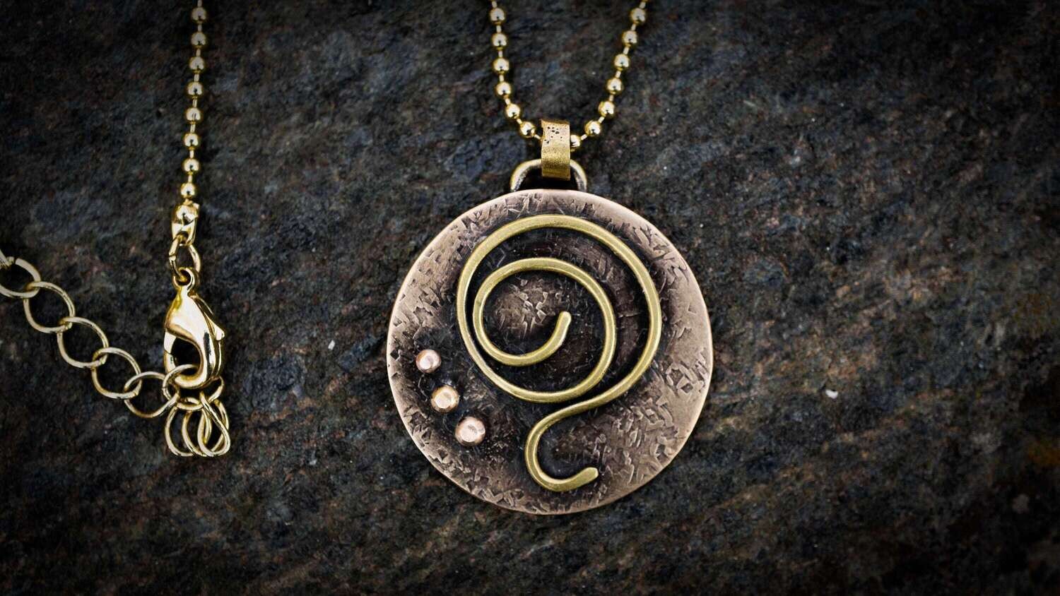 Gratitude Necklace, Yoga Pendant