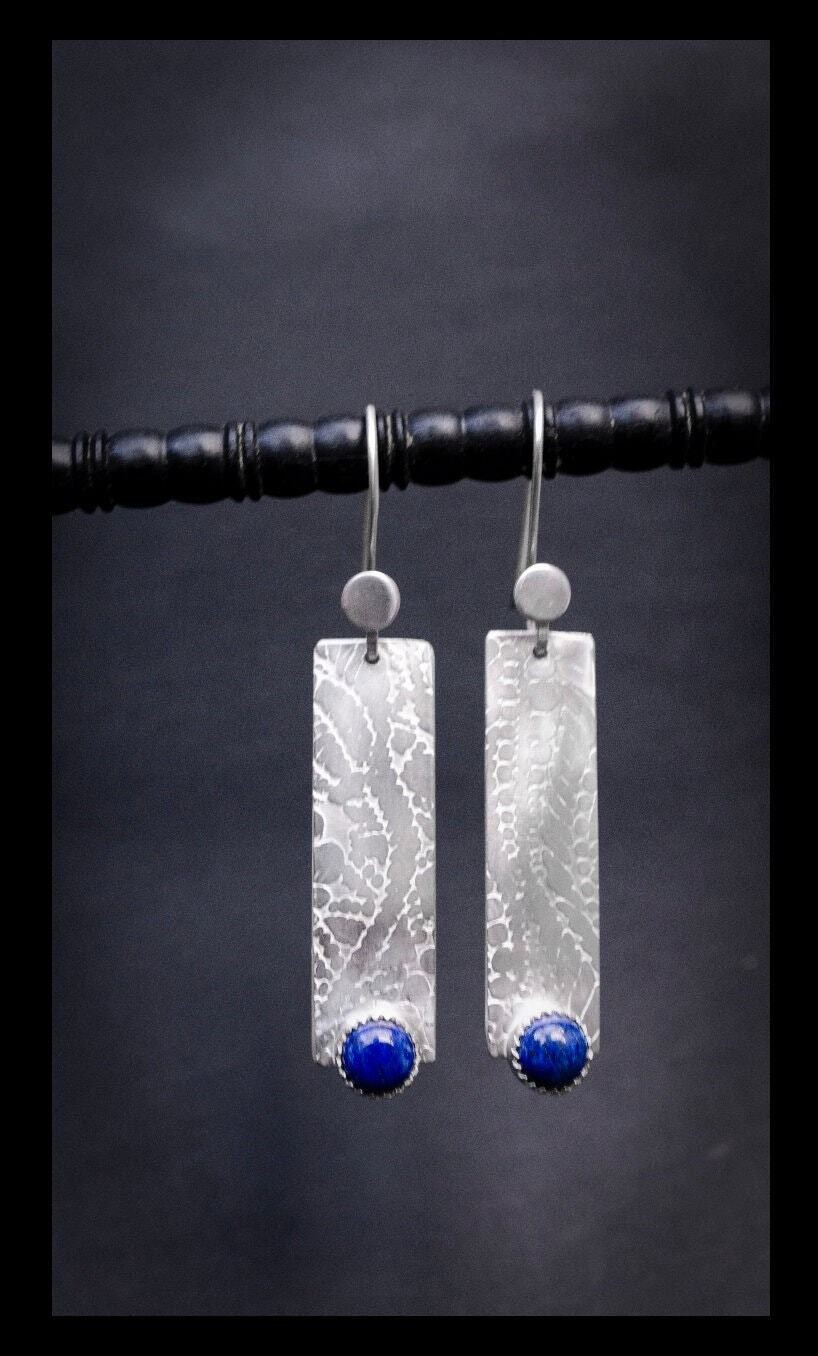 Lapis Silver Earrings