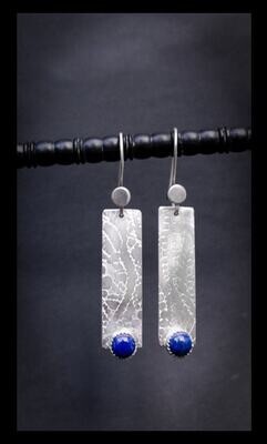 Lapis Silver Earrings