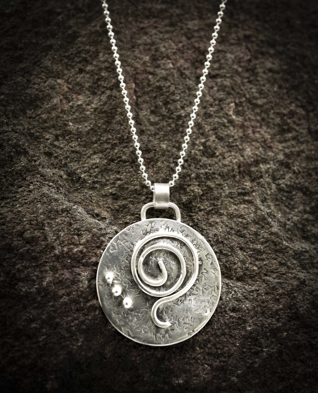 Silver Gratitude Pendant Necklace