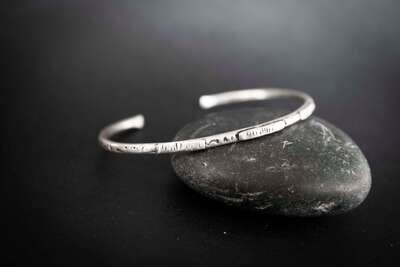 Cuff Bracelet Men | Oxidized Silver Bracelet | Silver Cuff Bracelet