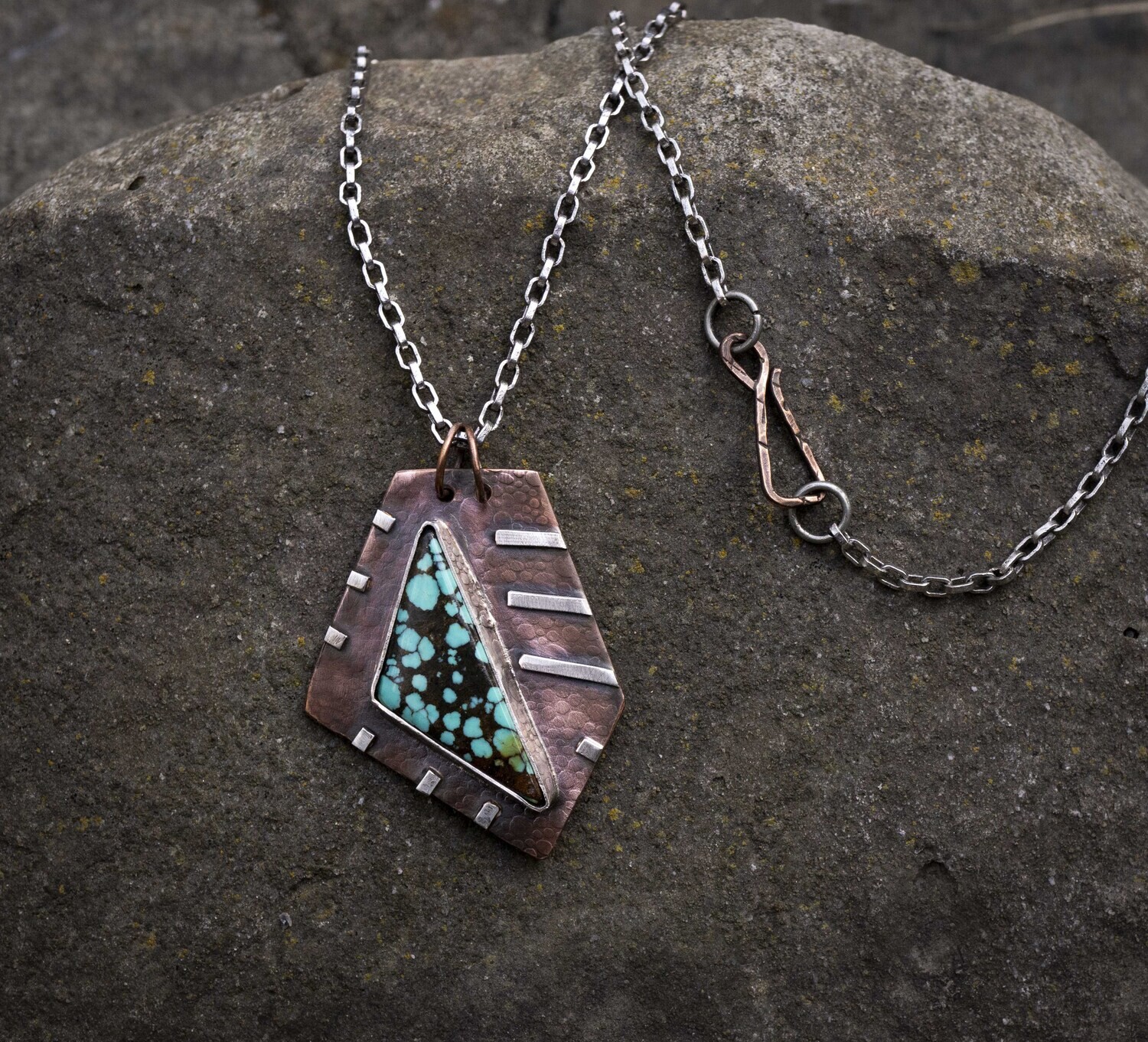 Turquoise Pendant Men | Copper Pendant Necklace