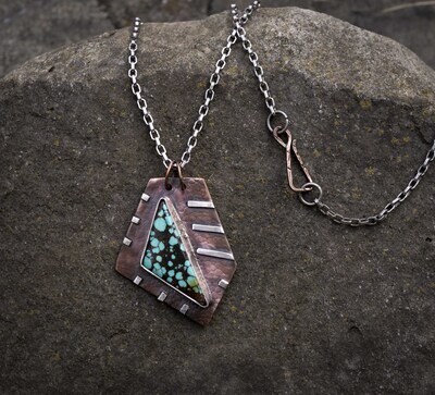 Turquoise Pendant Men | Copper Pendant Necklace