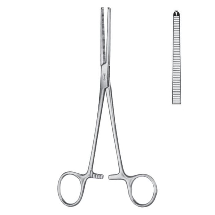Pinza di kocher retta cm.14