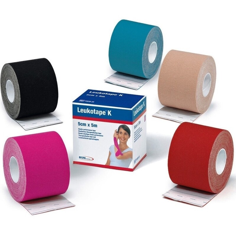 Leukotape k mt 5 x 5 cm carne