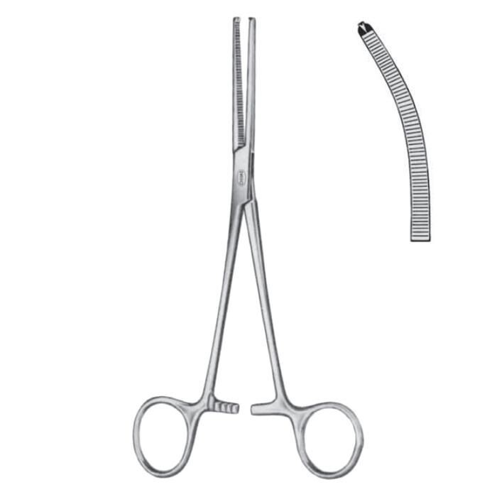 Pinza di kocher curva cm.18