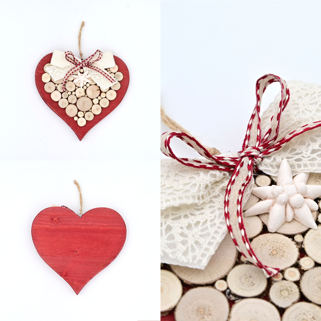 Decorazione con stella alpina - M