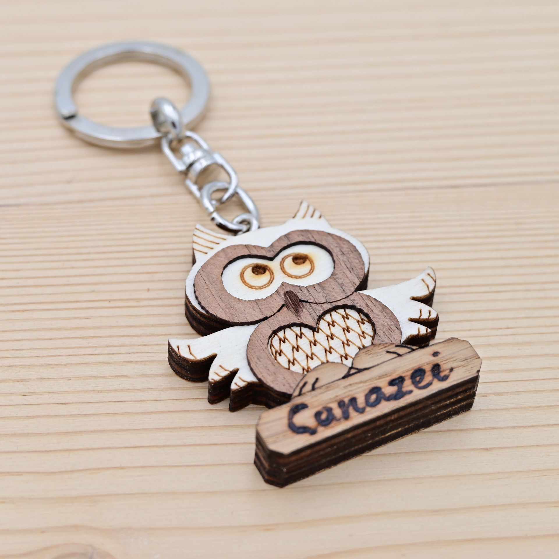 Portachiavi di legno - animali