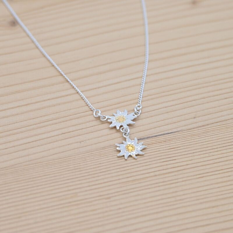 Collana Stelle Alpine Smaltate