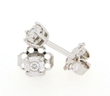 Clesi Gioielli Linea Riflessi Orecchini con Diamanti 0.05 ct