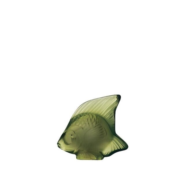 Lalique scultura di pesce Verde