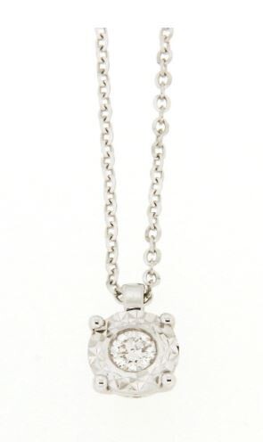 Clesi Gioielli Linea Riflessi Collana con Diamante 0.10 ct