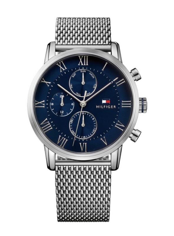 Tommy Hilfiger orologio Kane Blu BRC Mesh Silver