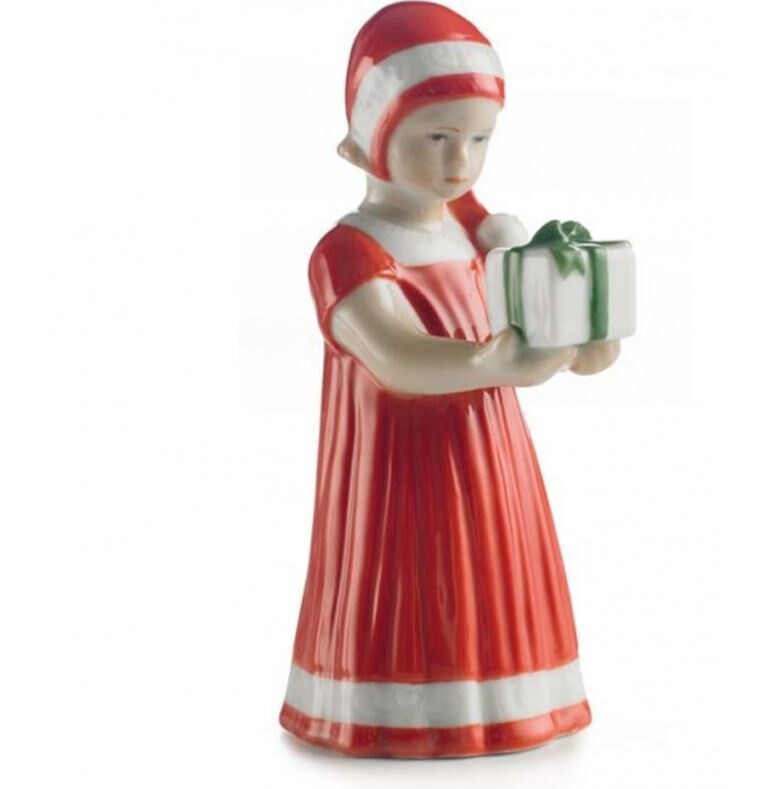 Royal Copenhagen statuina Elsa rossa con regalo mini