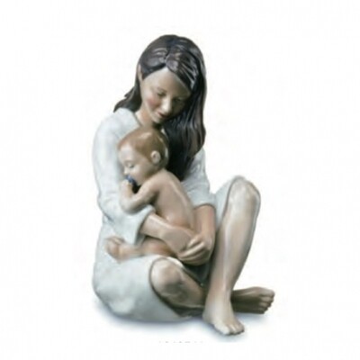 Royal Copenhagen Statuina Mamma con bimbo che dorme Royal Copenhagen Statuina Mamma con bimbo che dorme
