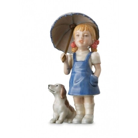 Royal Copenhagen Bimba con cane Royal Copenhagen Bimba con cane