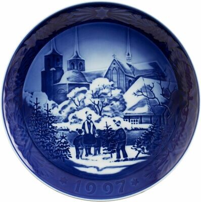 Royal Copenhagen 1997 Christmas Plate / Piatto Natale 1997 "Roskilde Cathedral"