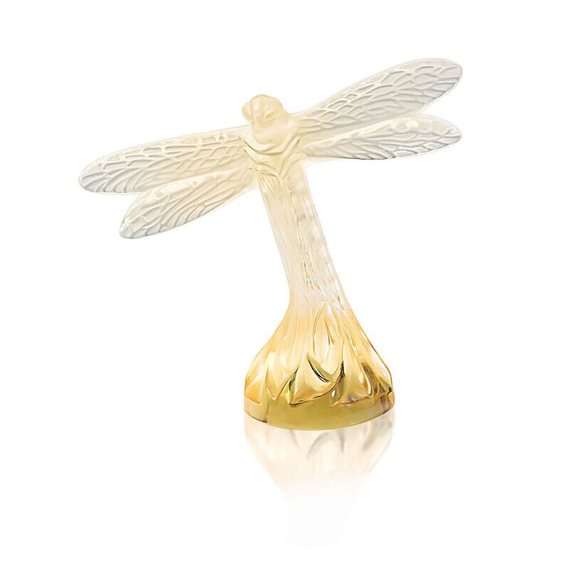 Lallique scultura Lallique scultura "Dragonfly" Ambra