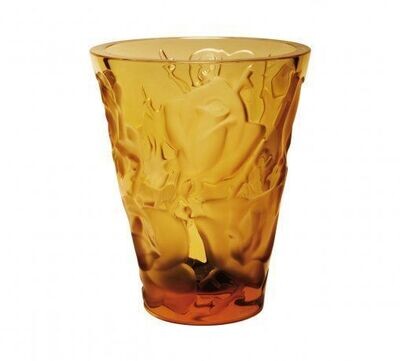 Lalique Ispahan Vase Amber Crystal