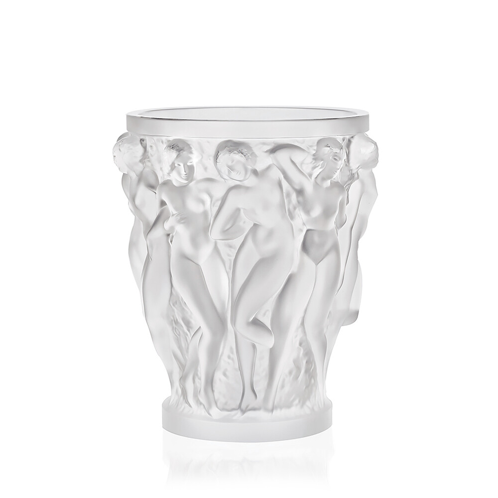 Lalique Bacchantes Small Vase Clear Crystal