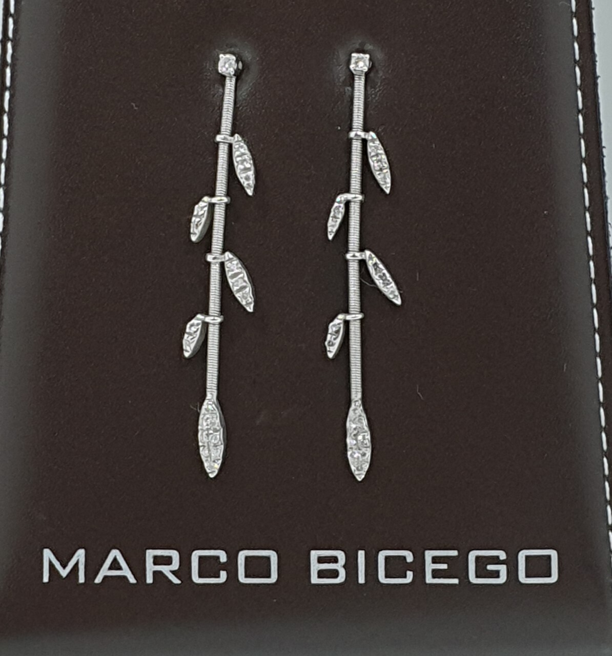 Marco Bicego Linea Portofino Orecchini in oro bianco con diamanti