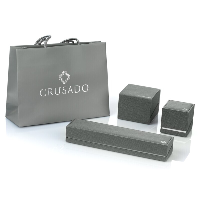 Crusado Orecchini Punto Luce in oro bianco 18 kt e Diamanti taglio brillante - Varie Carature