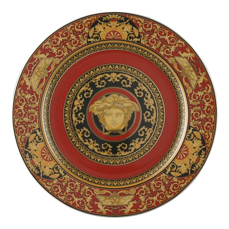 Versace Ikarus Medusa rosso Piatto piano 30 cm Versace Ikarus Medusa rosso Piatto piano 30 cm