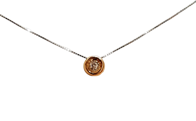 Bibigì Collana Punto Luce Cipollina in Oro Rosa - Varie Carature