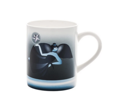 Alessi Blue Christmas Mug in bone china decorata AAA063